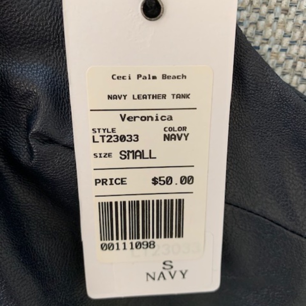 Navy Dress Tank Top